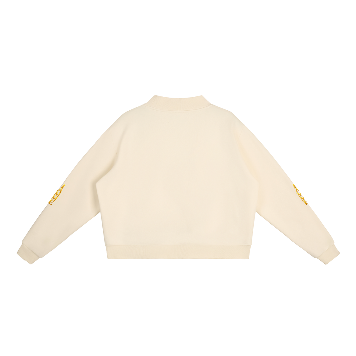 IAMME Women’s Essential Fleece Mock-Neck Cropped Sweatshirt