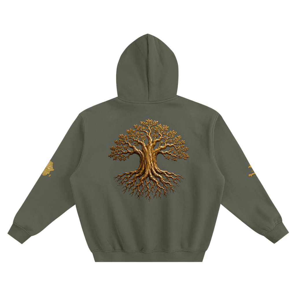 Unisex Fleeced Boxy Hoodie - Our Roots Run Deep