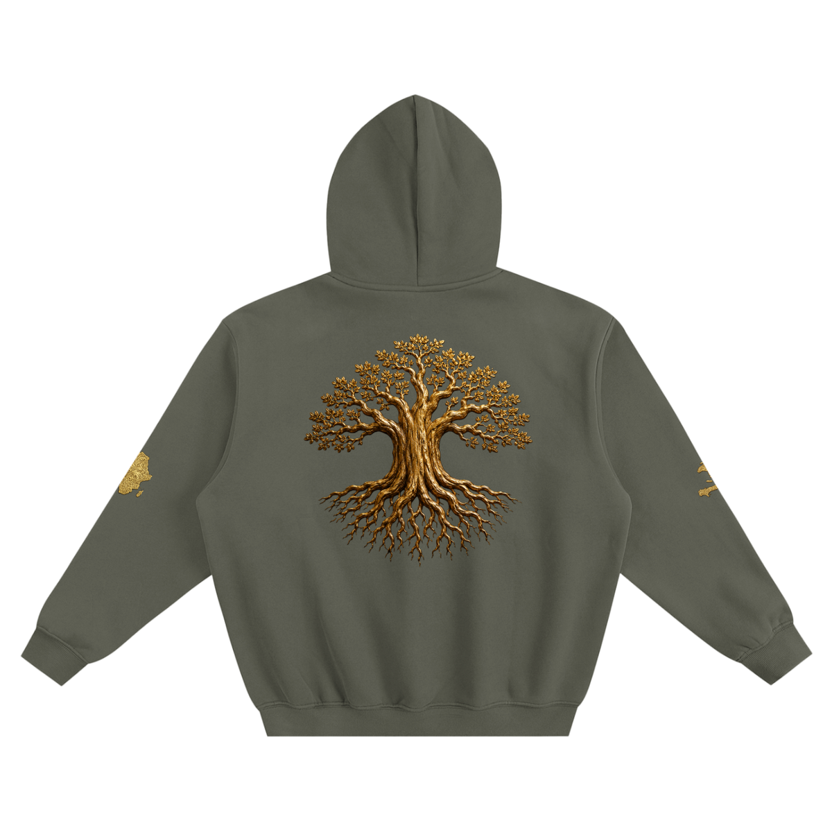 Unisex Fleeced Boxy Hoodie - Our Roots Run Deep