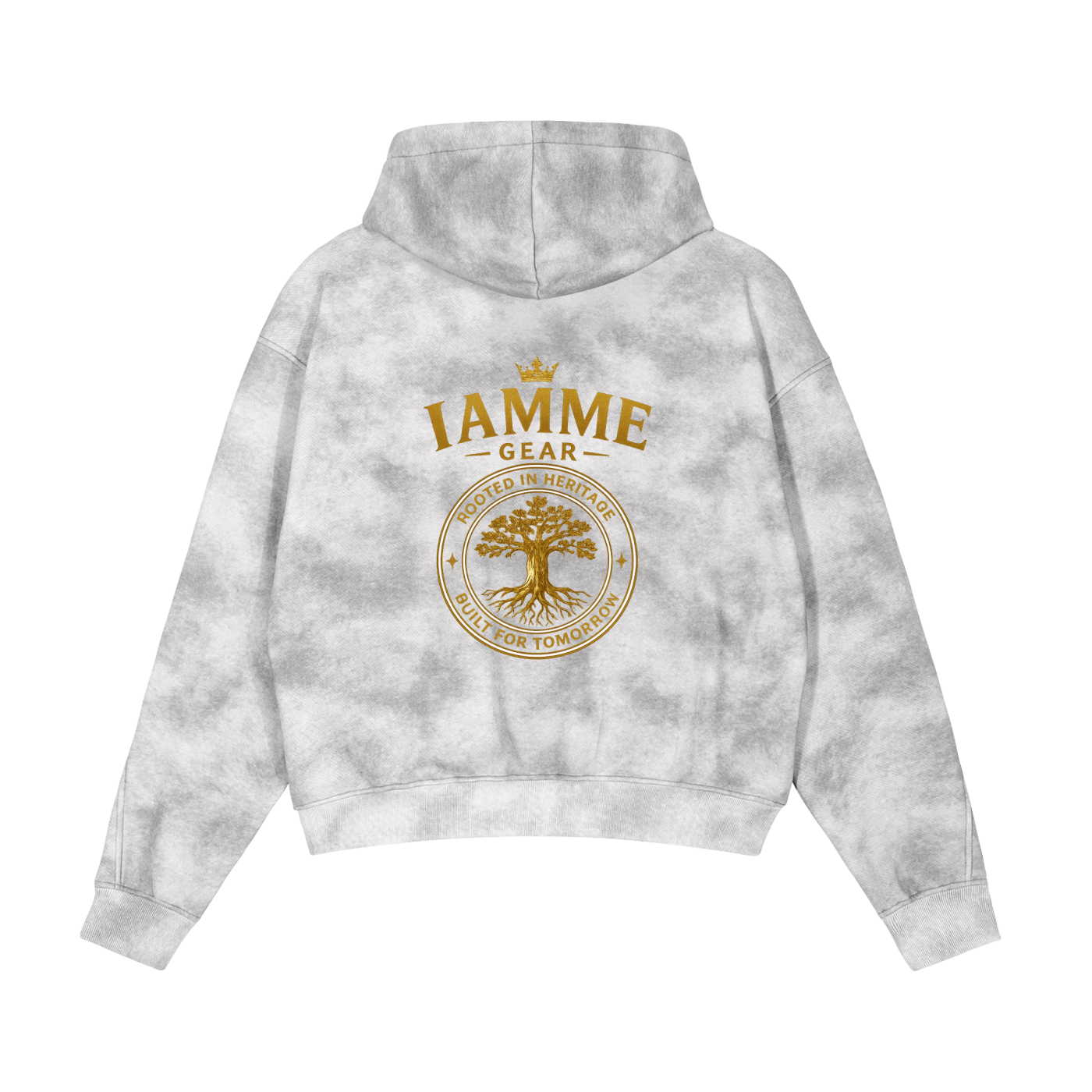 Rooted in Heritage Baobab Tree Dirty Washed Zip-Up Fleece Hoodie