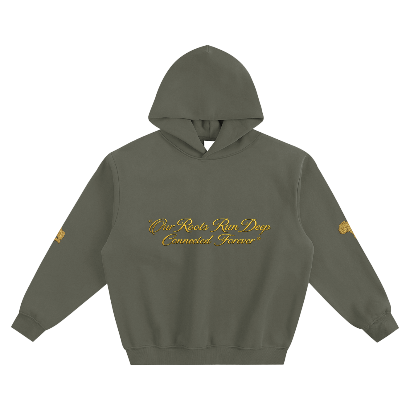 Unisex Fleeced Boxy Hoodie - Our Roots Run Deep