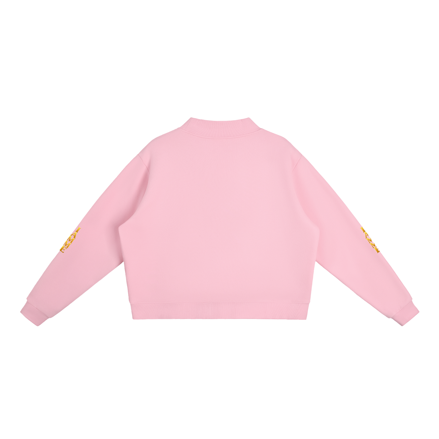 IAMME Women’s Essential Fleece Mock-Neck Cropped Sweatshirt