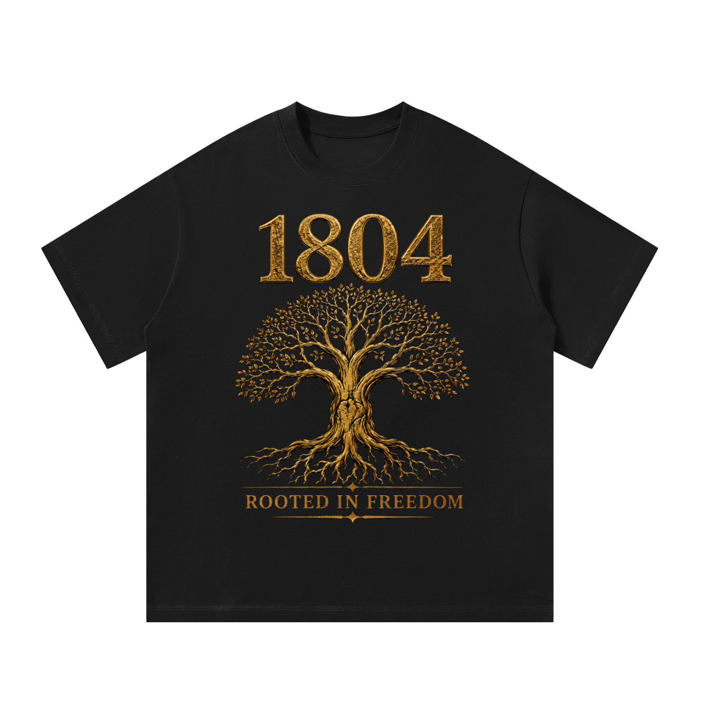 1804 Rooted in Freedom  Unisex Oversized T-Shirt