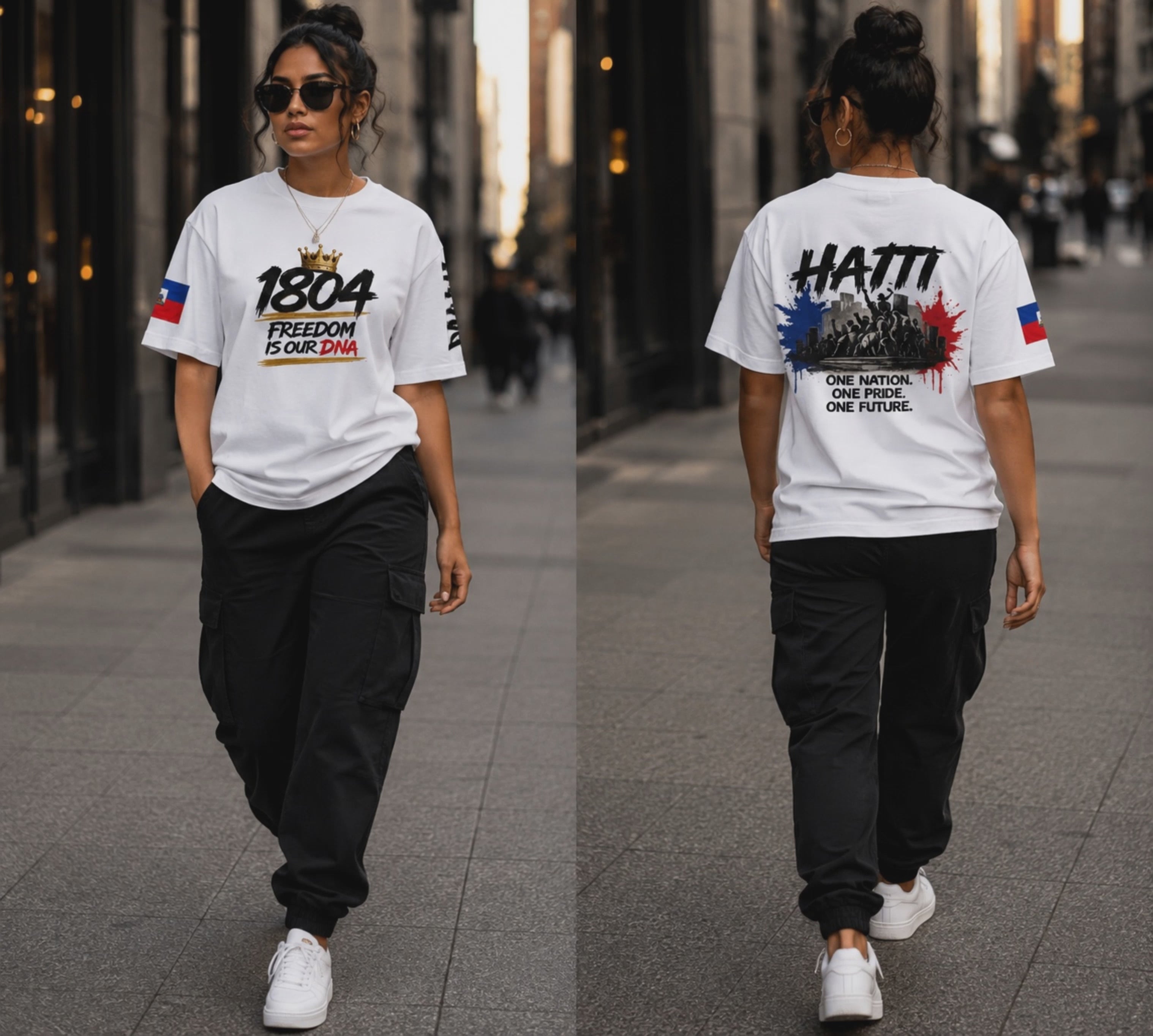 Oversized Cotton T-shirt 1804 Freedom
